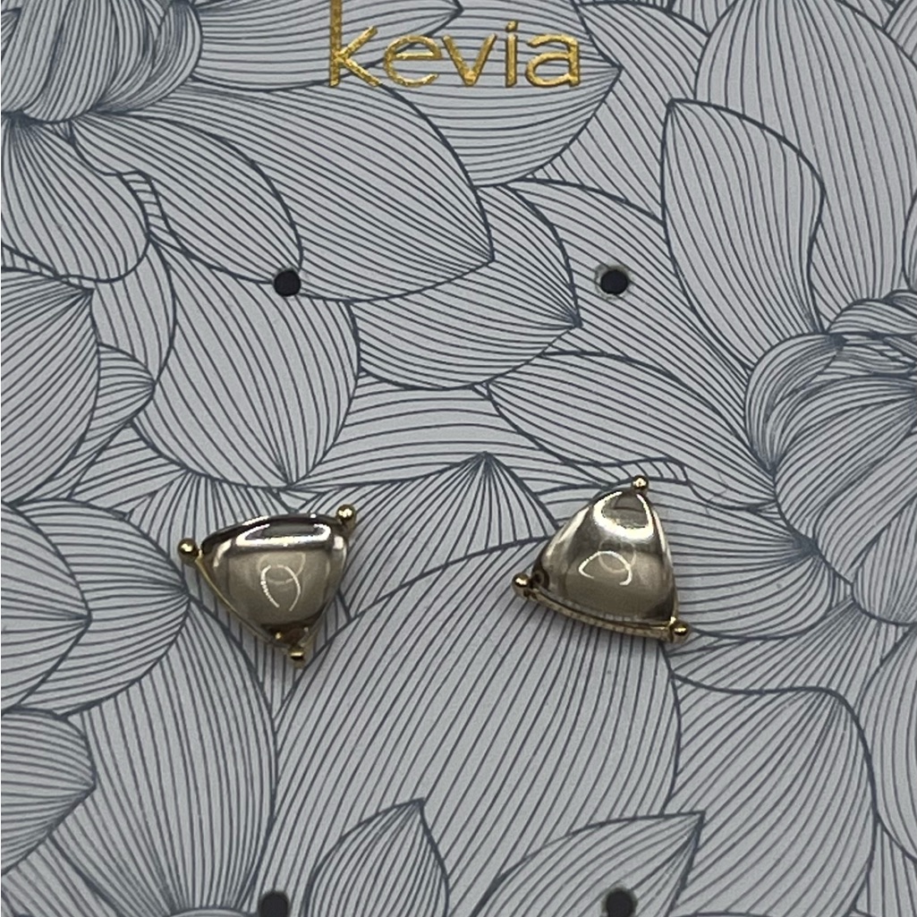 Kevia Silver Triangle Earrings